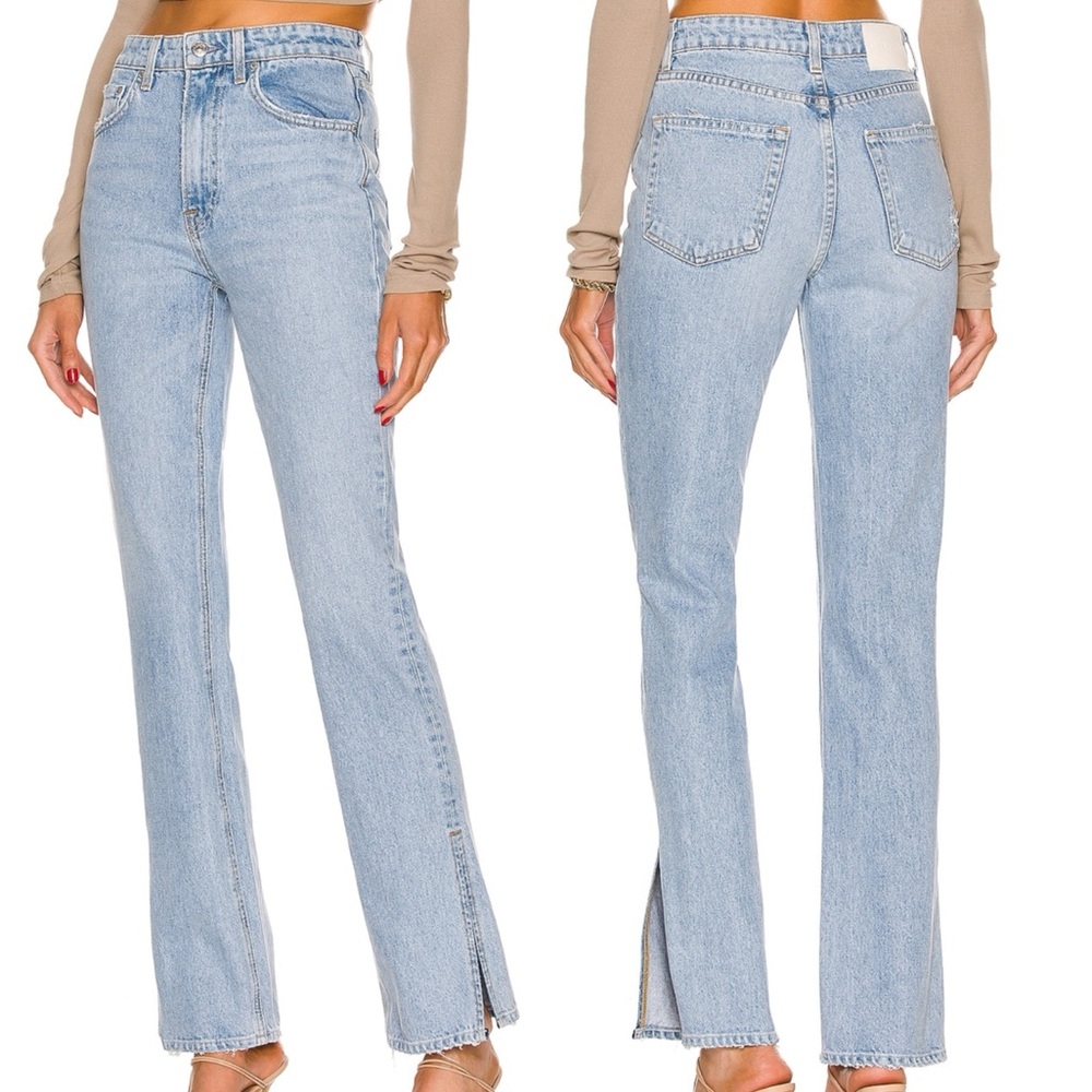 GRLFRND Harlow High Rise Jeans Boot Slit in Hudson Yards Size 23 - Picture 1 of 6